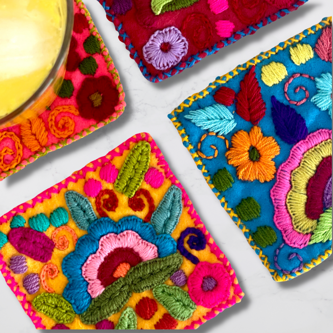 Mexican Fiesta Coasters Set - Bootsologie