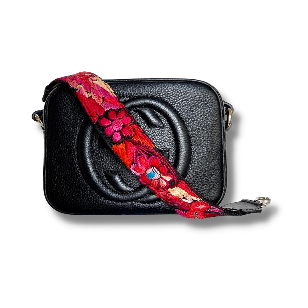 Guatemalan short strap attached to handbag colorful woven accessory upgrade your bag Bootsologie style