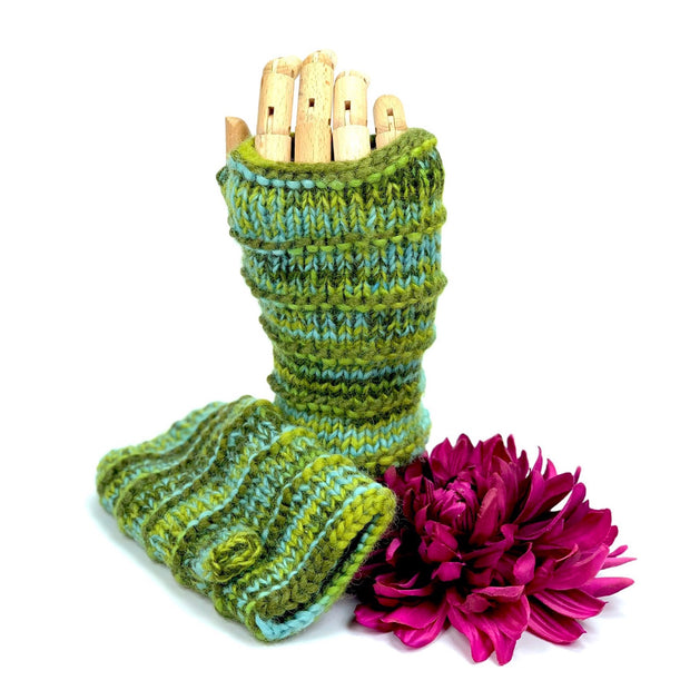 Ribbed Knitted Mittens - Bootsologie