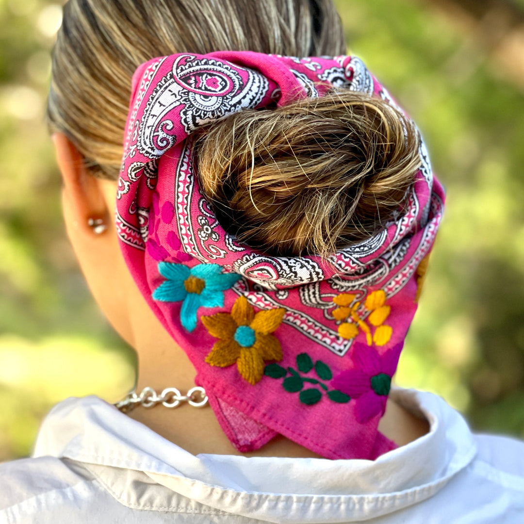 Four Sided Embroidered Bandanas - Bootsologie