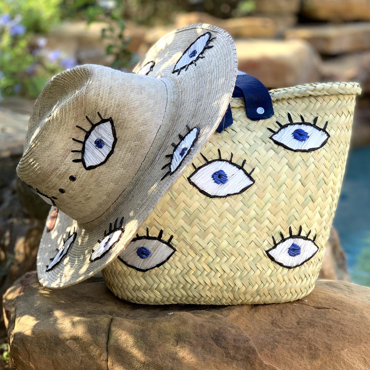 Eyes on Me Embroidered Palm Bag - Bootsologie