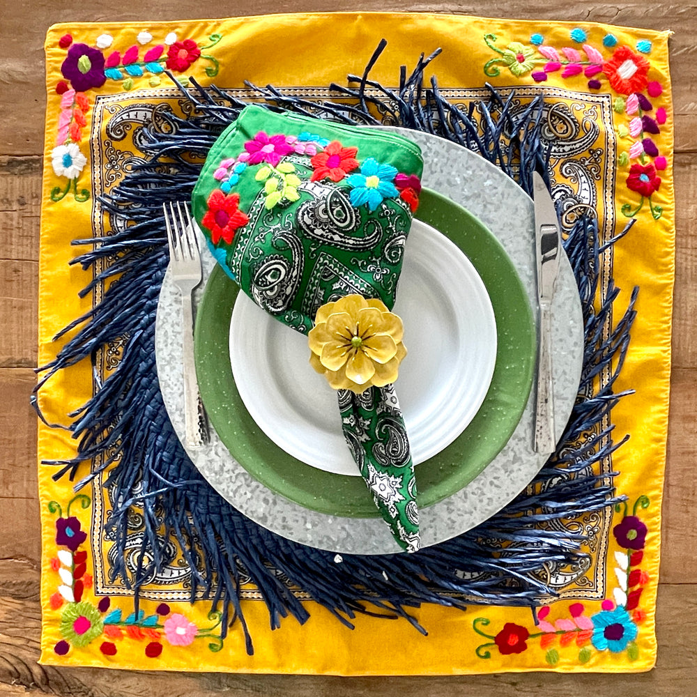 Four Sided Embroidered Bandanas - Bootsologie