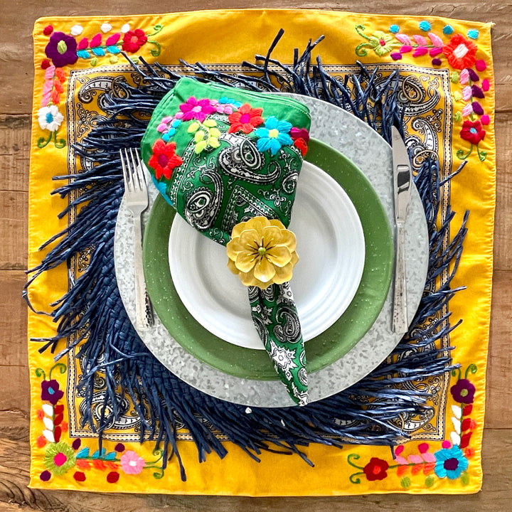 Four Sided Embroidered Bandanas - Bootsologie