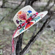 Tulipanes Hand Painted Hat - Bootsologie