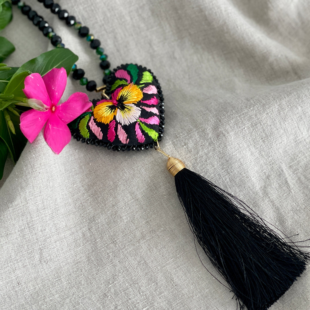Violeta Embroidered Necklace - Bootsologie
