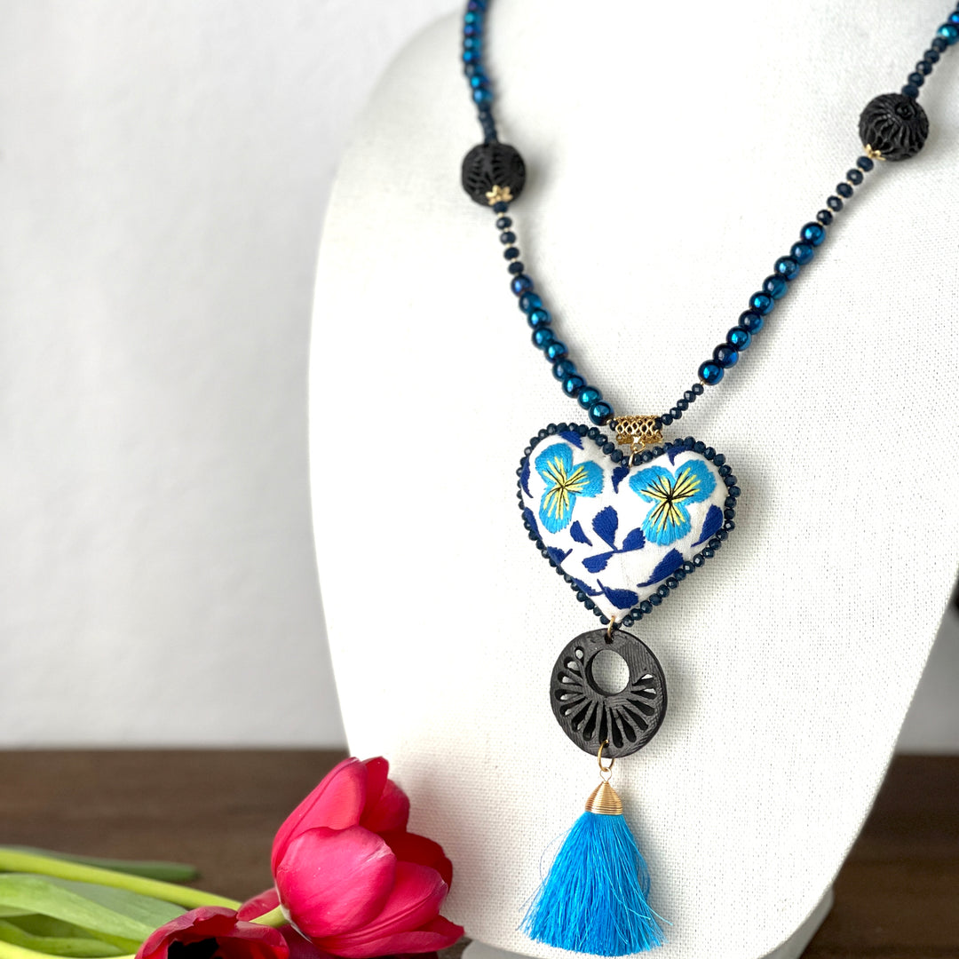 Violeta Embroidered Necklace - Bootsologie