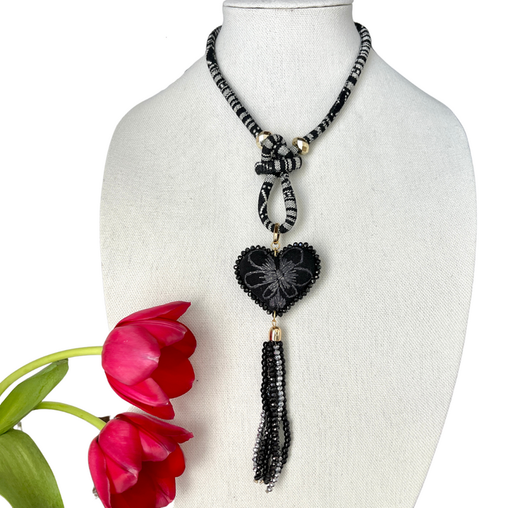 Melissa Embroidered Necklace - Bootsologie
