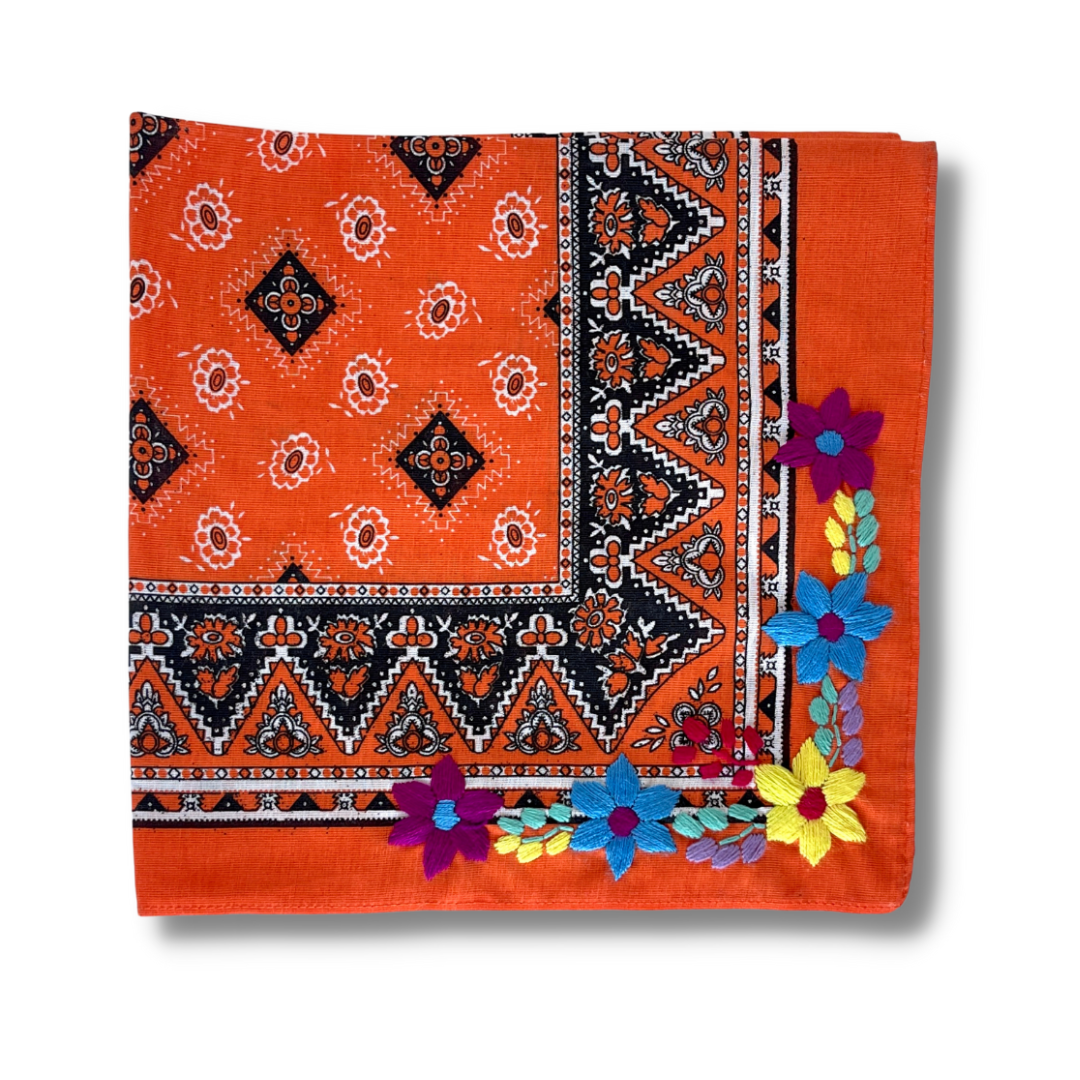 Embroidered Cotton Bandanas - Bootsologie