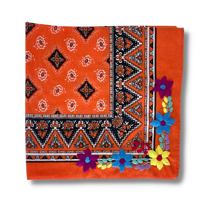 Embroidered Cotton Bandanas - Bootsologie