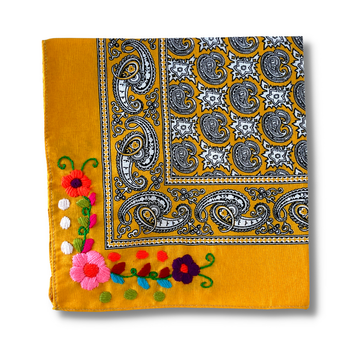 Embroidered Cotton Bandanas - Bootsologie