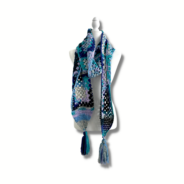 Oversized Mint Granny Scarf - Bootsologie