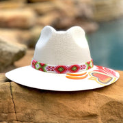 Hearts Hand Painted Hat - Bootsologie