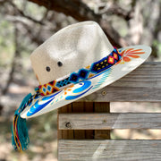 Gardenia Hand Painted Hat - Bootsologie