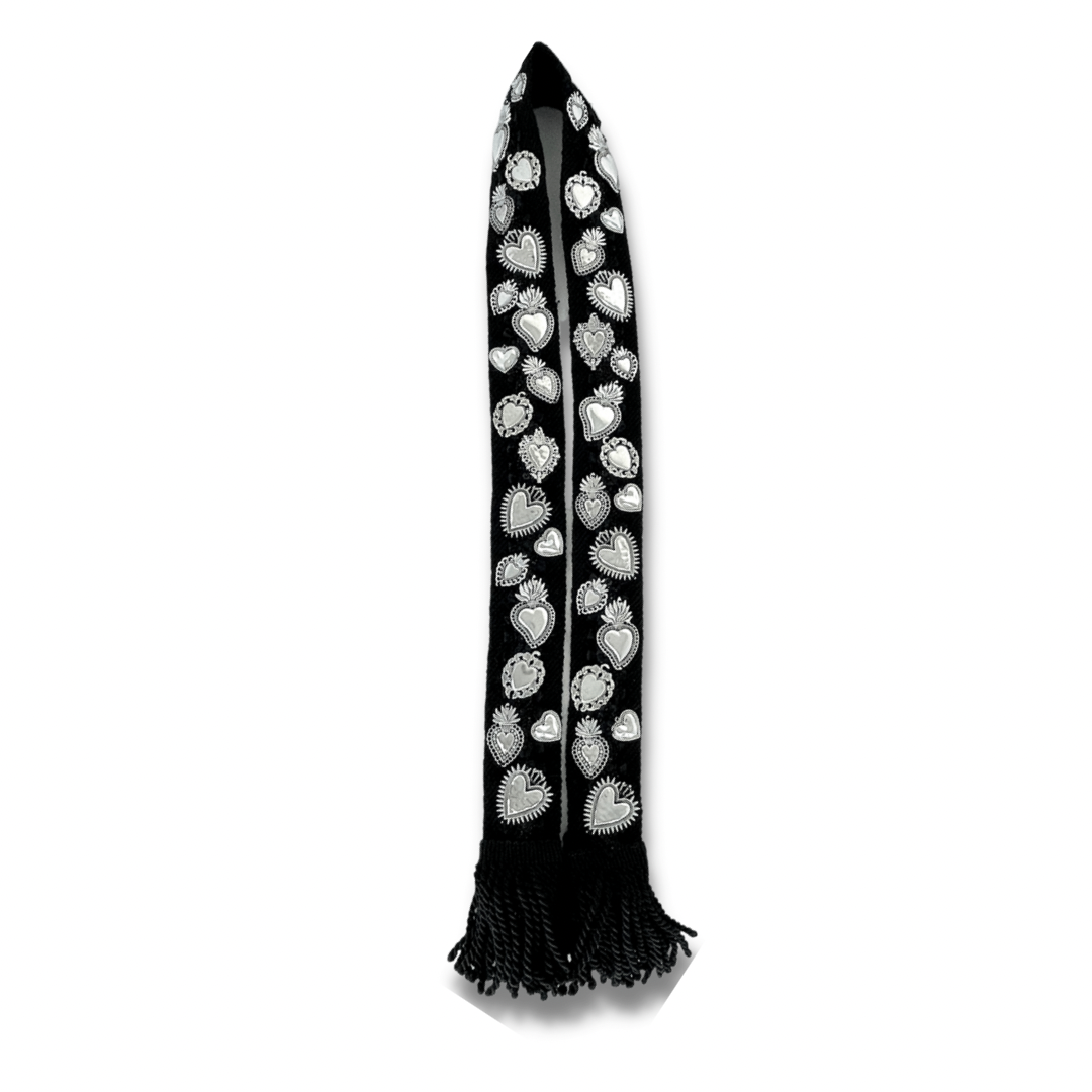 Funky Mexican Black Purse Straps - Bootsologie