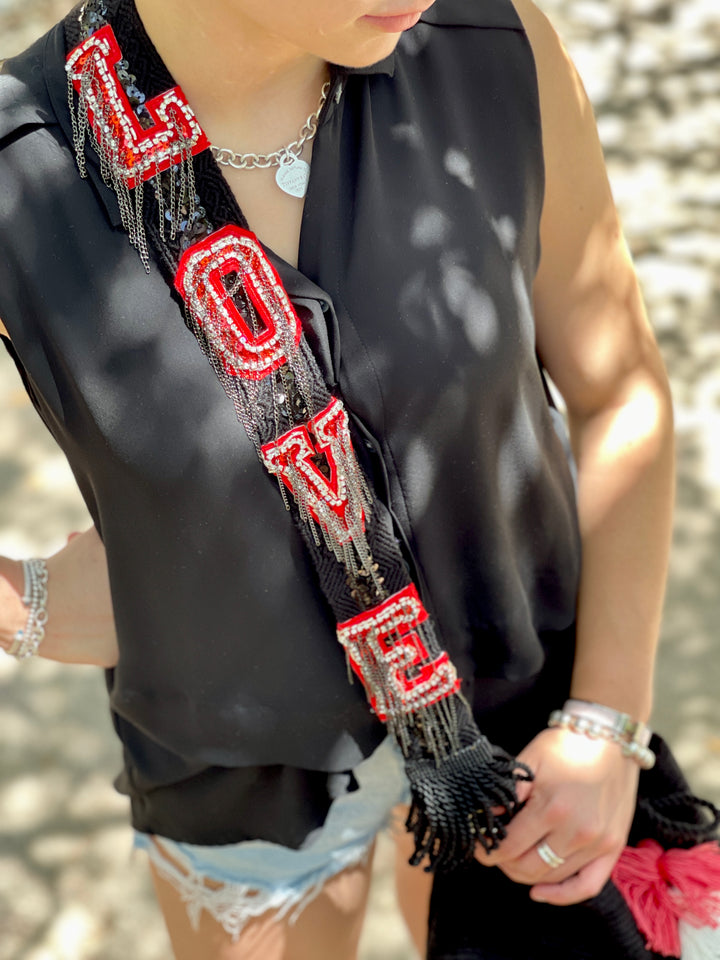 Funky Mexican Black Purse Straps - Bootsologie