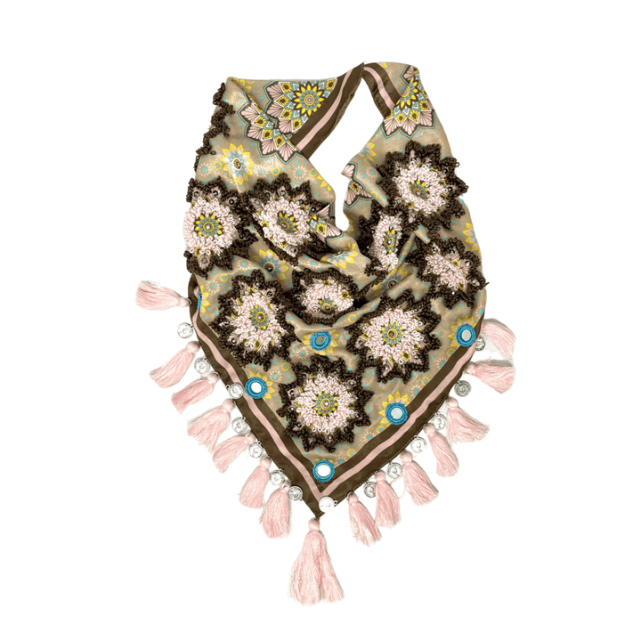 Kayla Wool Handcrafted &amp; Embroidered Scarves - Bootsologie